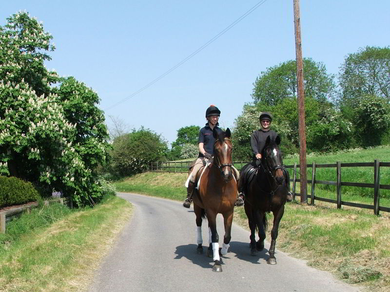 Hacking on quiet country lanes